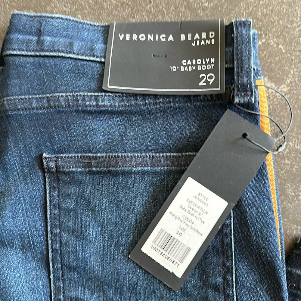 Veronica Beard side stripe jeans, size 29